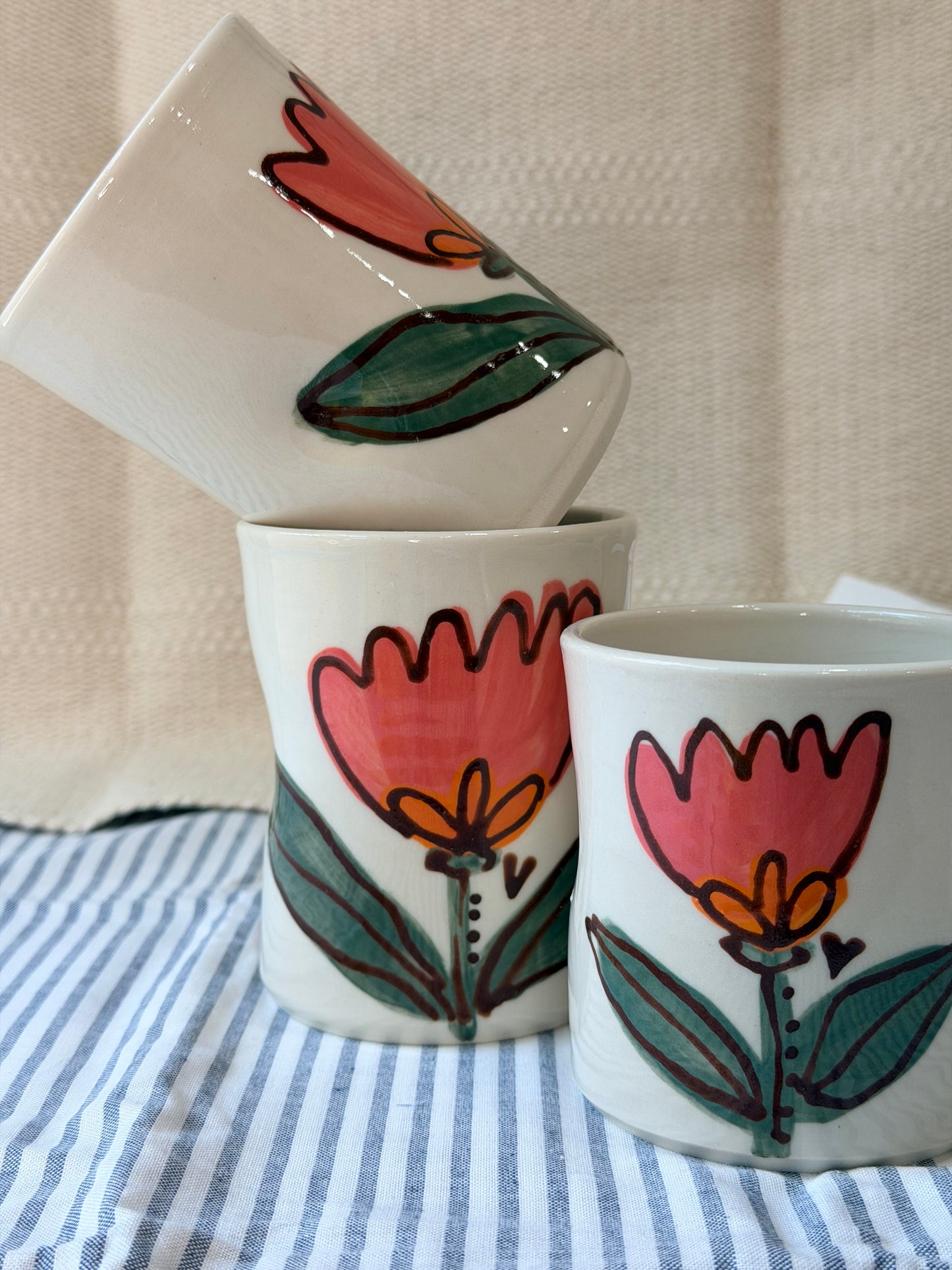 Summer Garden Pinchy Tumbler