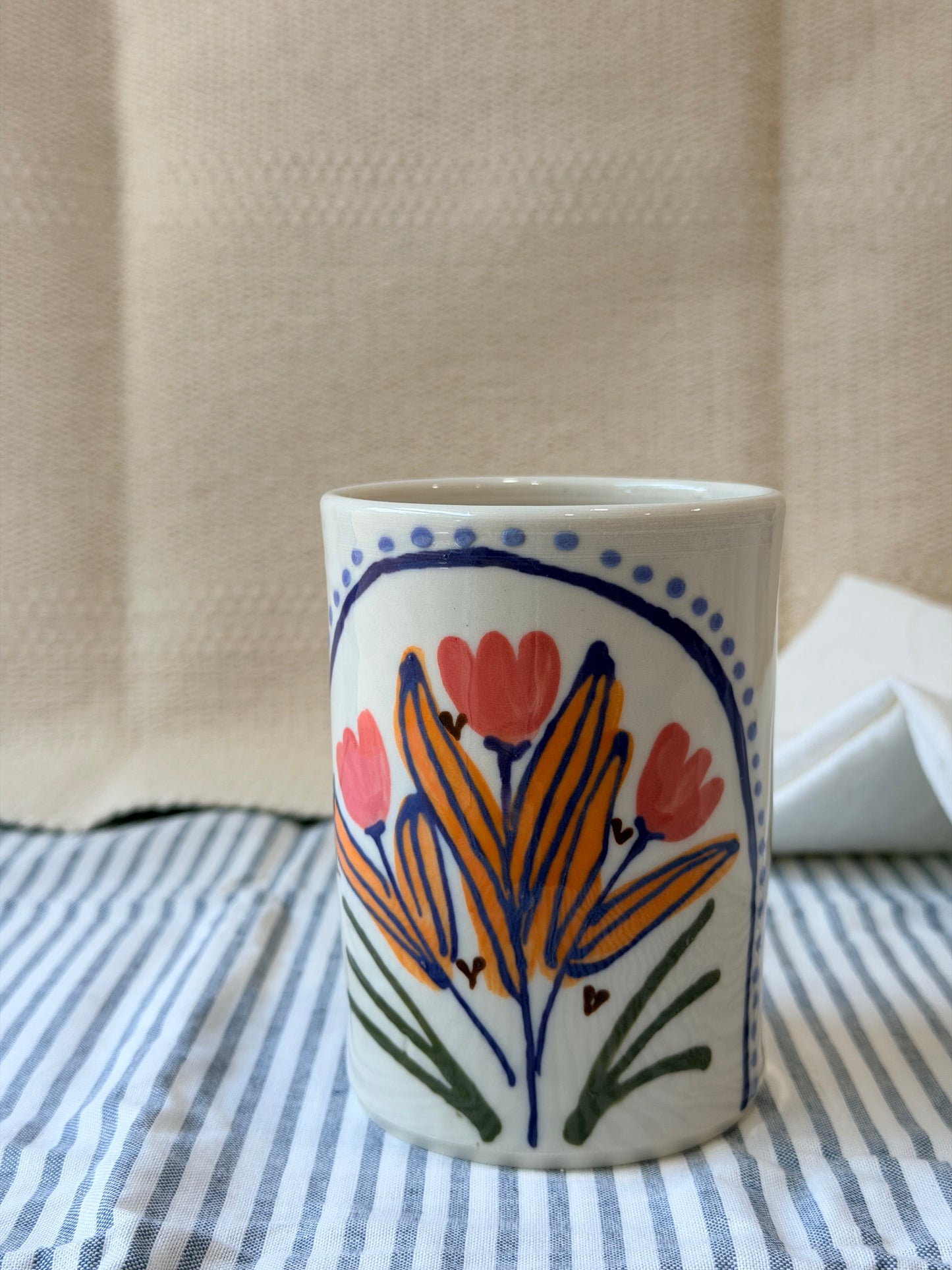 Summer Garden Pinchy Tumbler