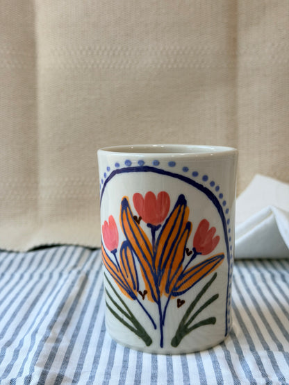 Summer Garden Pinchy Tumbler