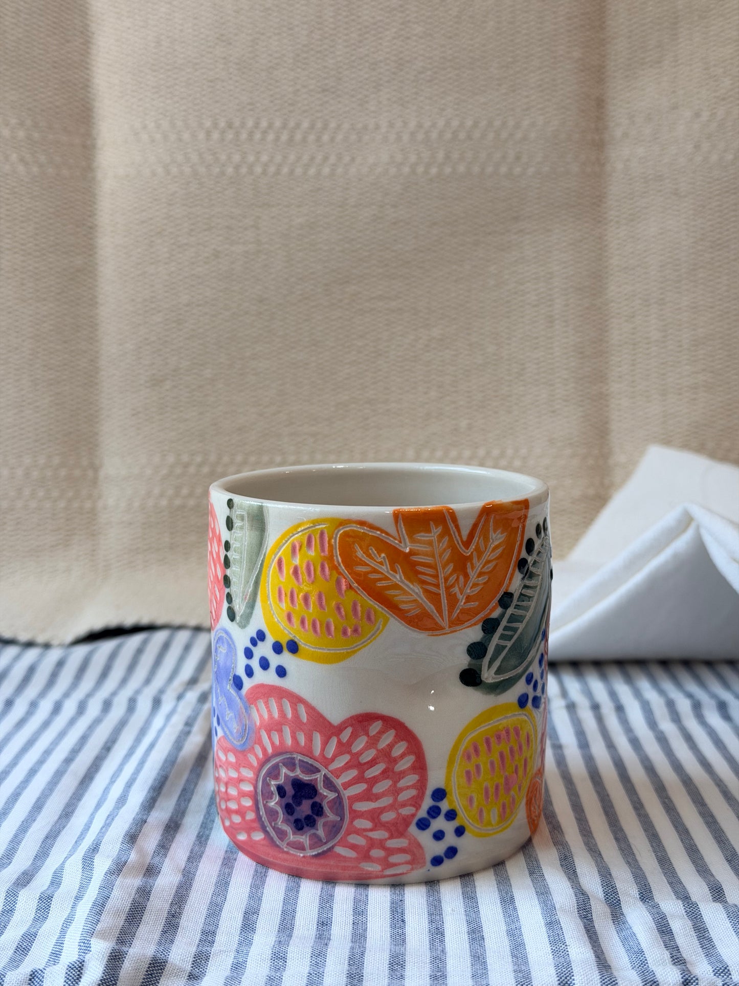 Summer Garden Pinchy Tumbler