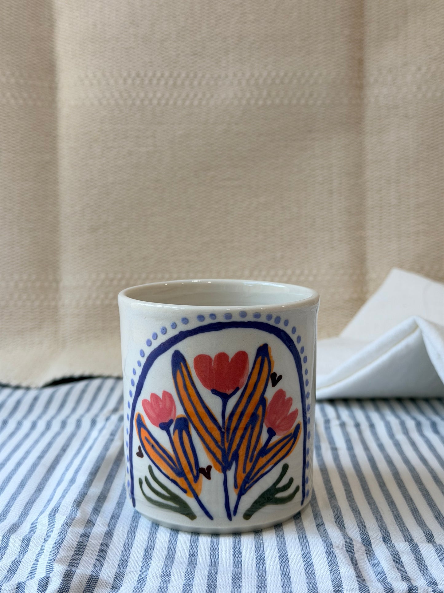 Summer Garden Pinchy Tumbler