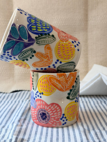 Summer Garden Pinchy Tumbler