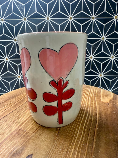 garden of hearts tall tumbler