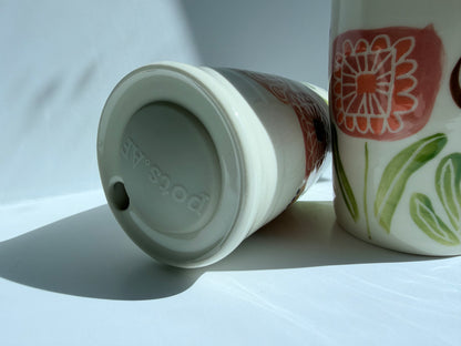 Fall Floral Dan Travel Tumbler
