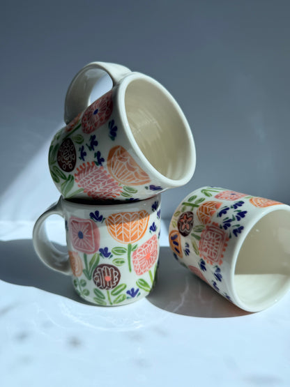 Fall Floral Mugs