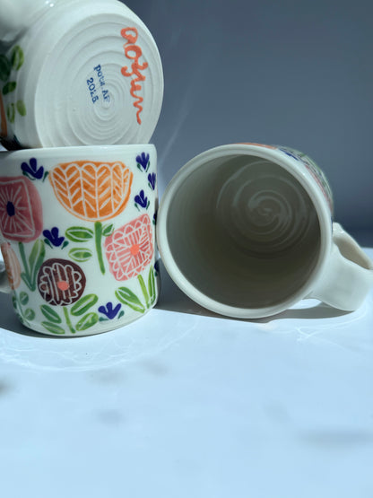 Fall Floral Mugs