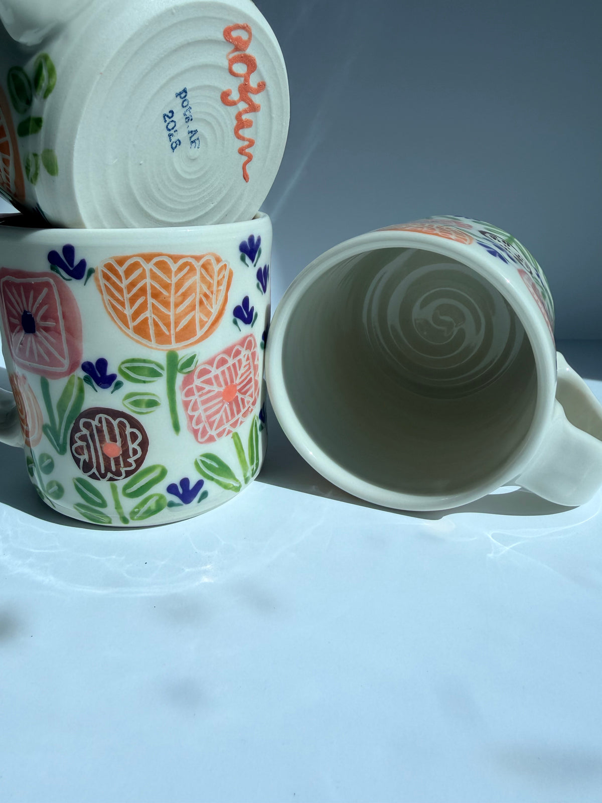 Fall Floral Mugs