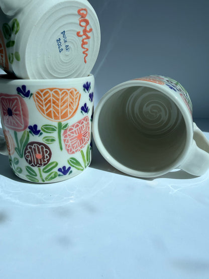 Fall Floral Mugs