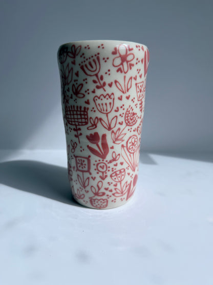 Fall Floral Dan Travel Tumbler