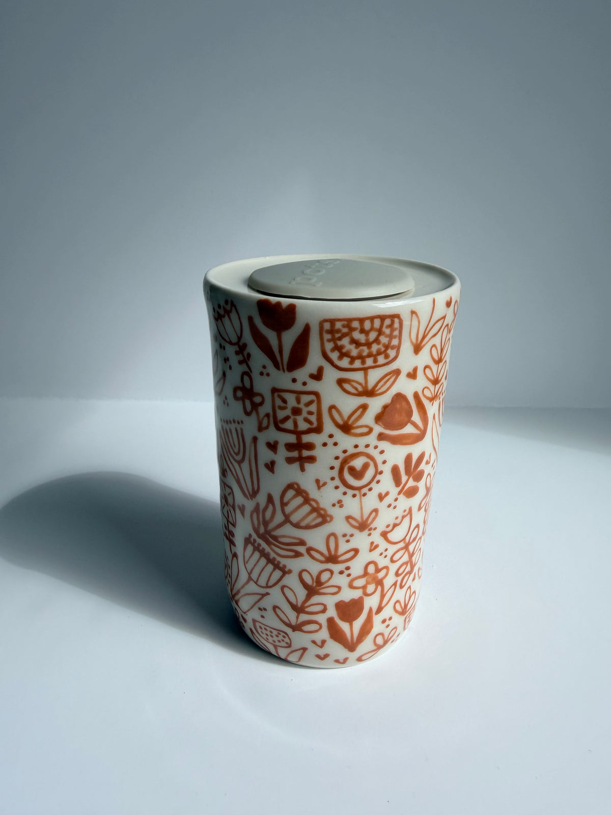 Fall Floral Dan Travel Tumbler