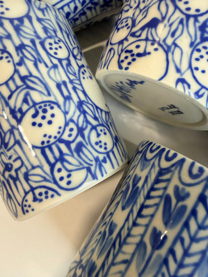 Cobalt Line Drawings Dan Travel Tumbler