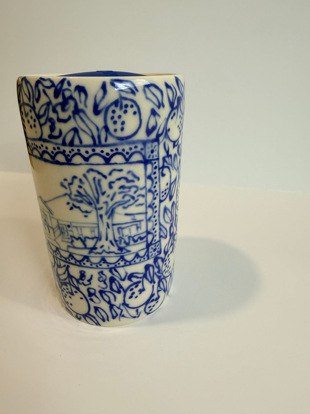 Cobalt Line Drawings Dan Travel Tumbler