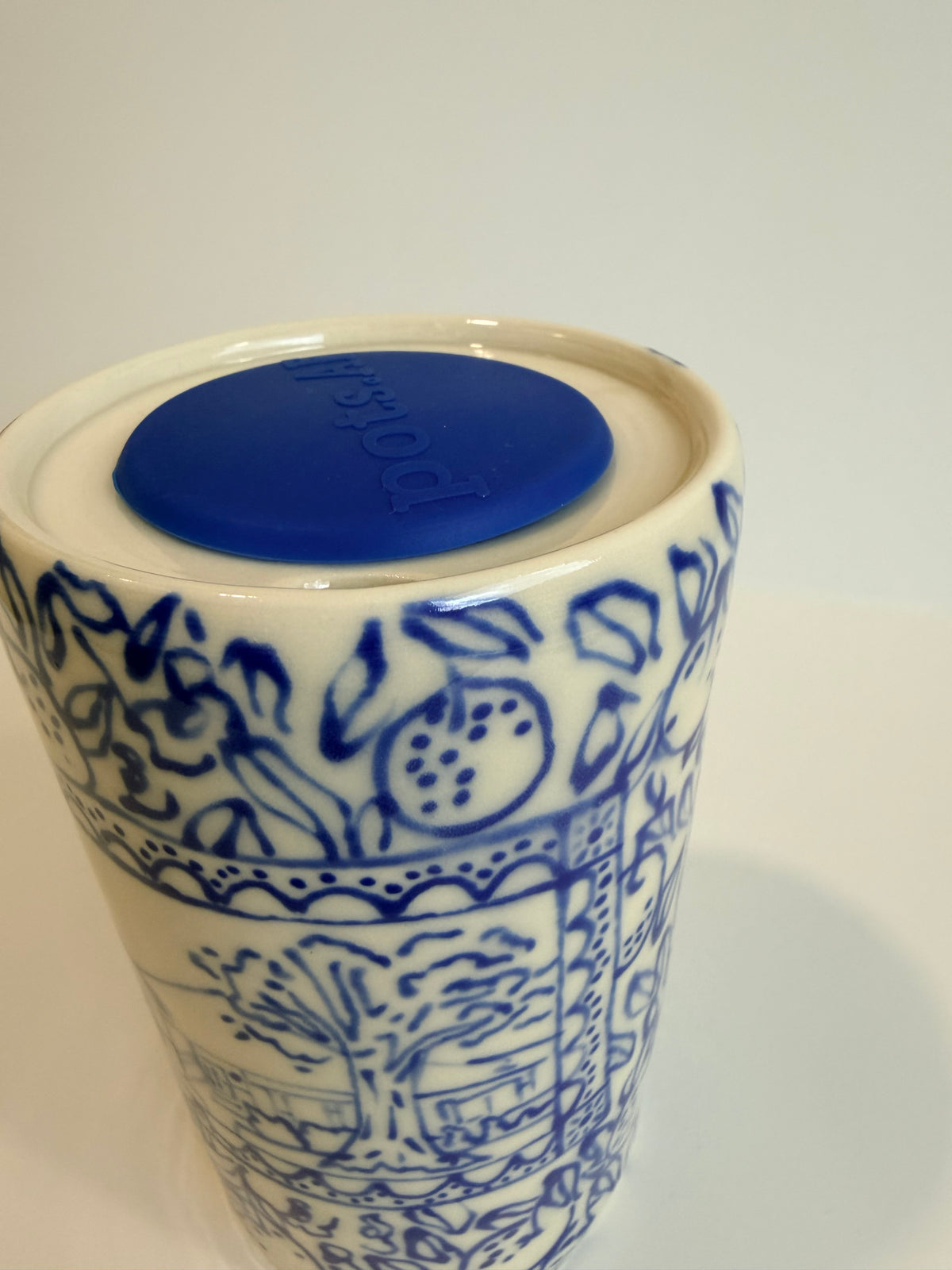 Cobalt Line Drawings Dan Travel Tumbler