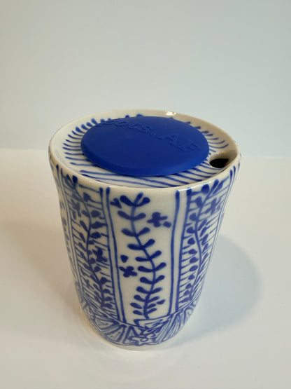 Cobalt Line Drawings Dan Travel Tumbler