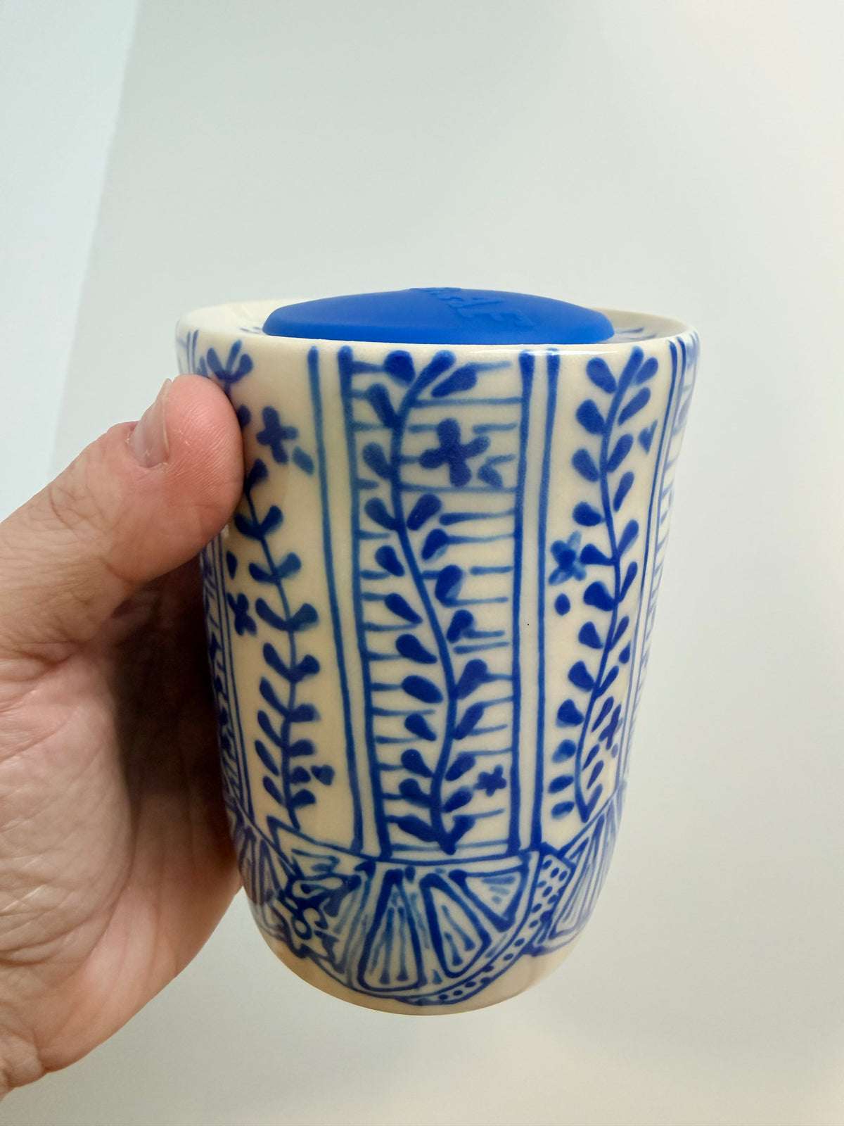 Cobalt Line Drawings Dan Travel Tumbler