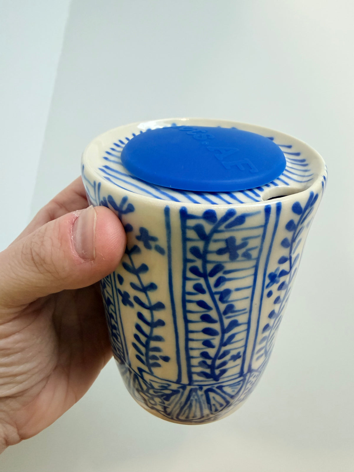 Cobalt Line Drawings Dan Travel Tumbler