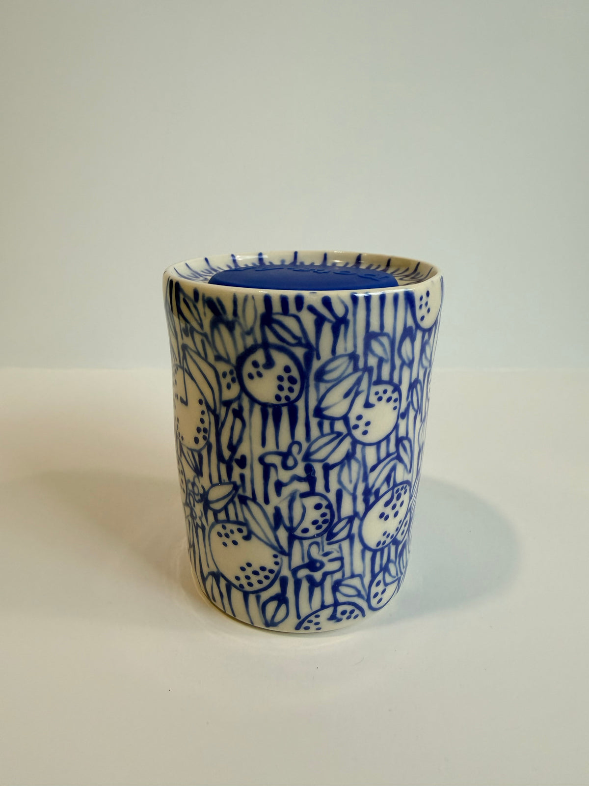 Cobalt Line Drawings Dan Travel Tumbler