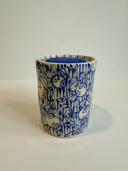 Cobalt Line Drawings Dan Travel Tumbler