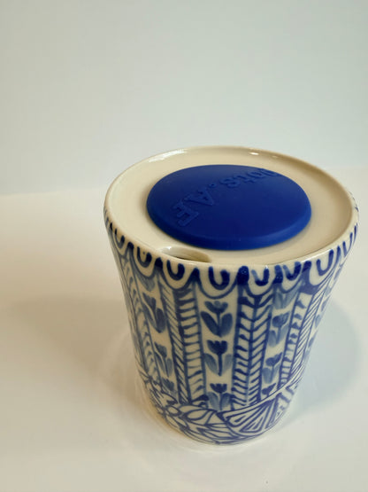 Cobalt Line Drawings Dan Travel Tumbler