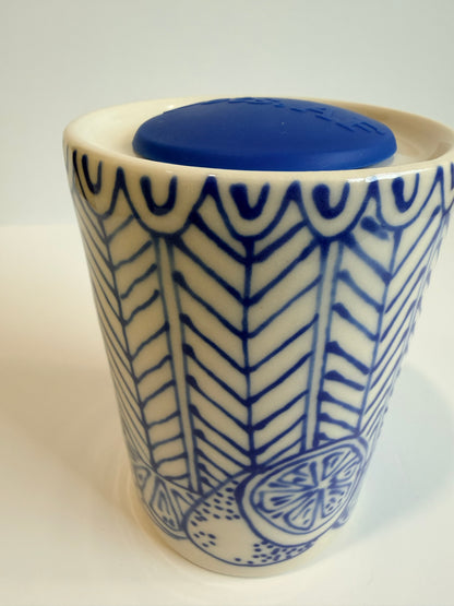 Cobalt Line Drawings Dan Travel Tumbler
